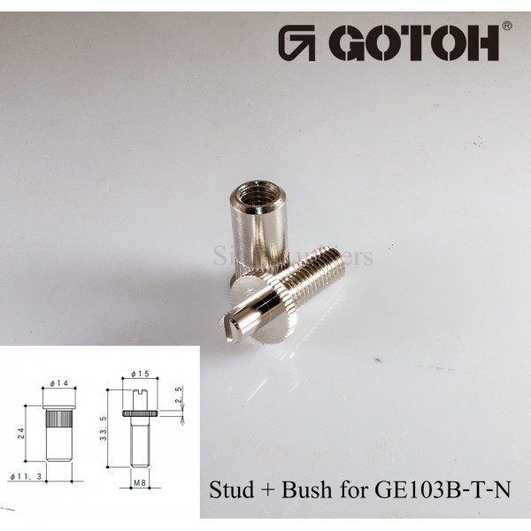 เสาบริดจ์และบุชสำหรับ ชุดบริดจ์ GE103B-T (จำหน่ายเป็นตัว)